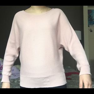 Hooked Up pink ribbed sweater